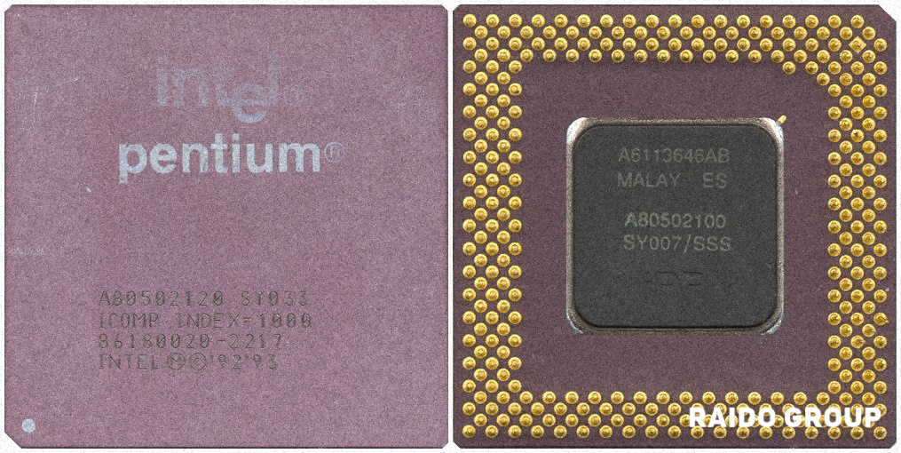 Керамический процессор Intel AMD с позолоченными контактами